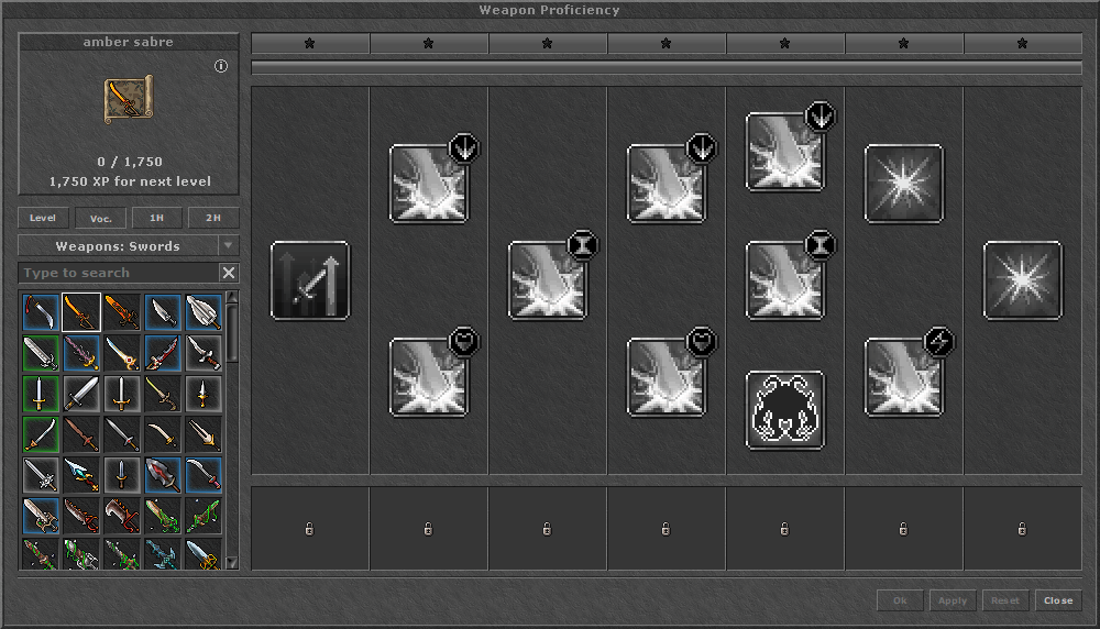 Weapon Proficiency Knight