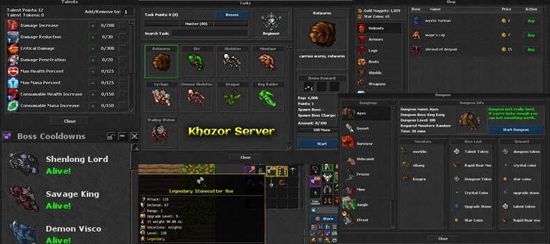 Novo Lançamento Khazor — A nova referência em OTServer